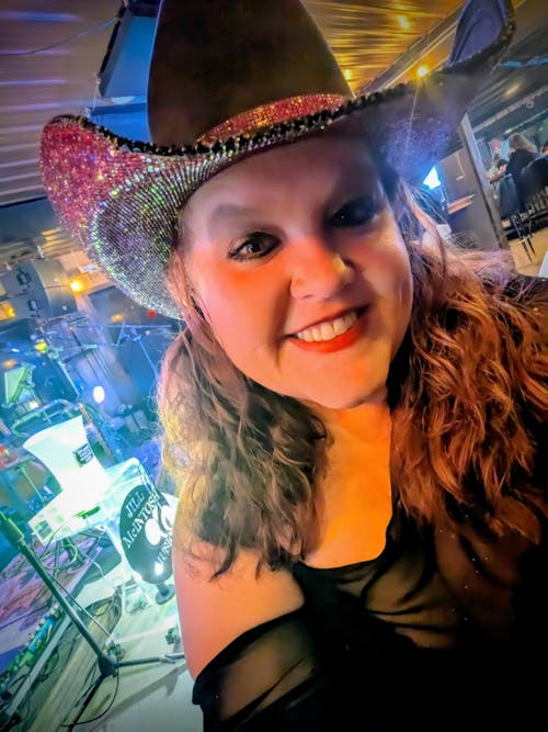 Black Suede & Maroon Rhinestones