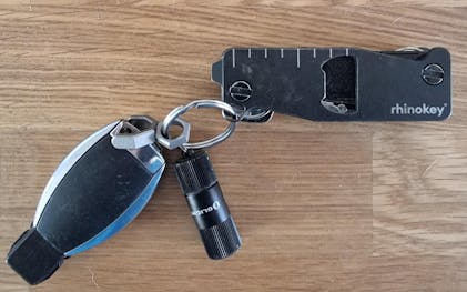 RHINOKEY  Titanium Versatile EDC Key Organizer with LED by Robert