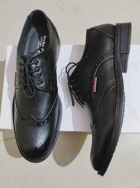 Formal Brogue Pure Leather Shoes For Men