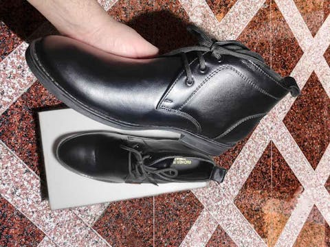 Men Pure Leather Chukka Boots Ankle Shoes