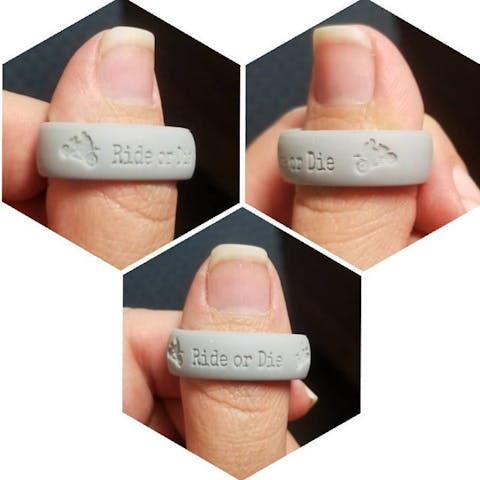 Custom Silicone Music Note Ring Band