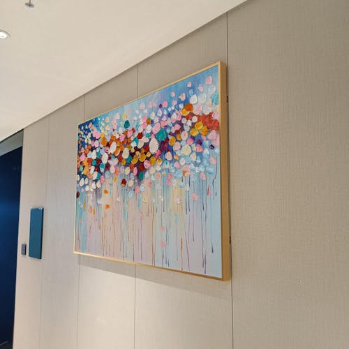 Wildflower 3D Textured Colorful Abstract Flowers Art