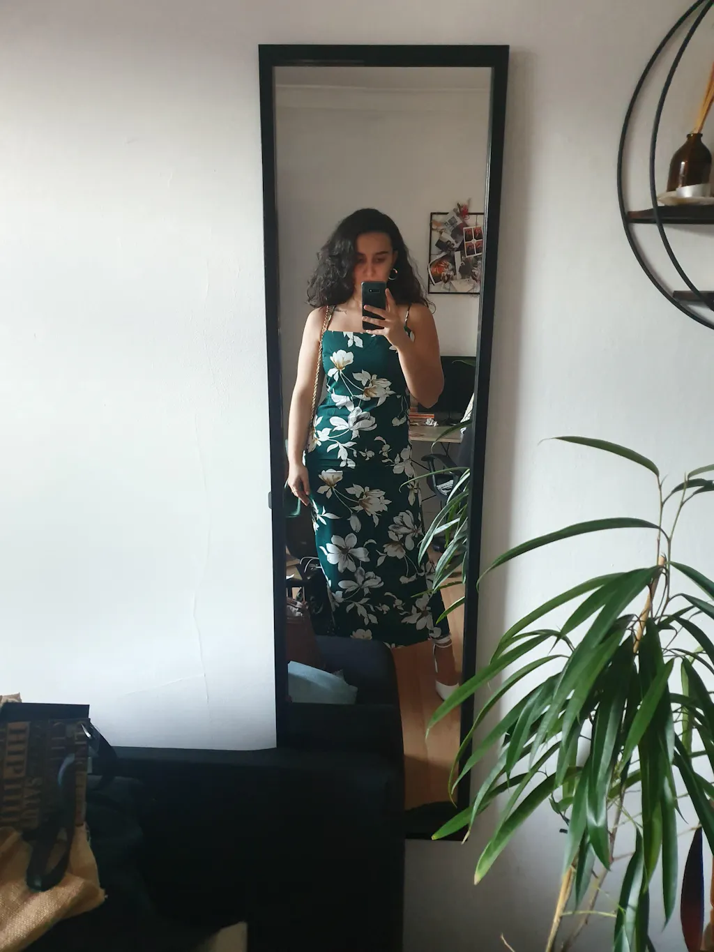 EMILY FLORAL SLIT DRESS