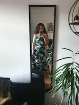 Reina | Elegant Floral Slit Maxi Dress