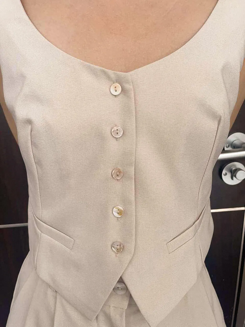 Apricot Round Neck Top main image 0
