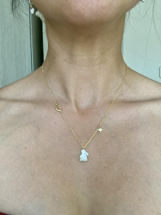 Collar Conejito de Nácar