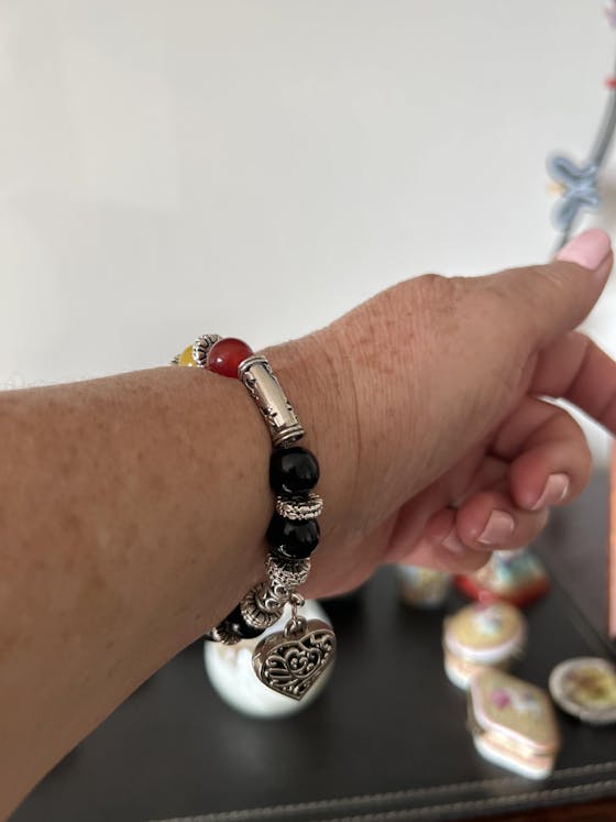 Pulsera de los 7 Chakras con Corazón
