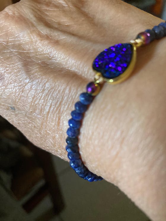 Pulsera de Cuarzo Azul