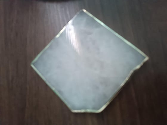 Posa vaso cuadrado - Cuarzo rosado