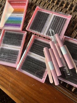 ✨280PCS Lash Extension Kit – 5 Styles DIY Lash Clusters with Bond & Applicator