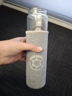 Rivendell Elixir: Clear Quartz Crystal Water Bottle