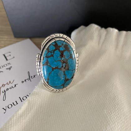 Navajo Turquoise Statement Ring – River Nomad