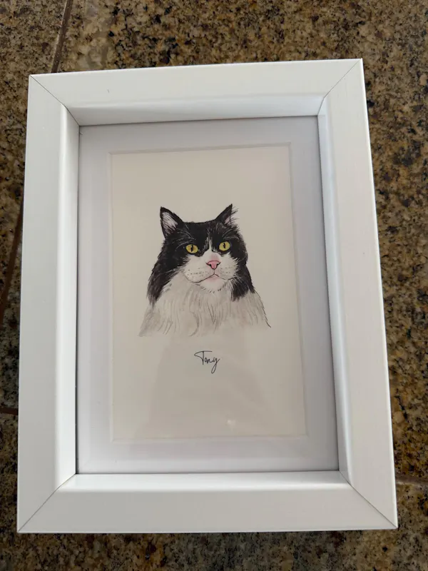 Customer review photo — pet portrait