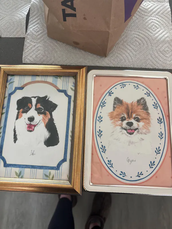 Customer review photo — pet portrait