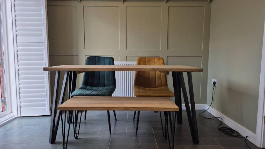 MARKUS: Reclaimed Hairpin Bench