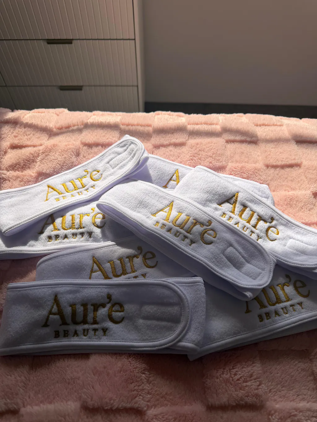 Embroided Spa Headbands - Customised 10 Pack