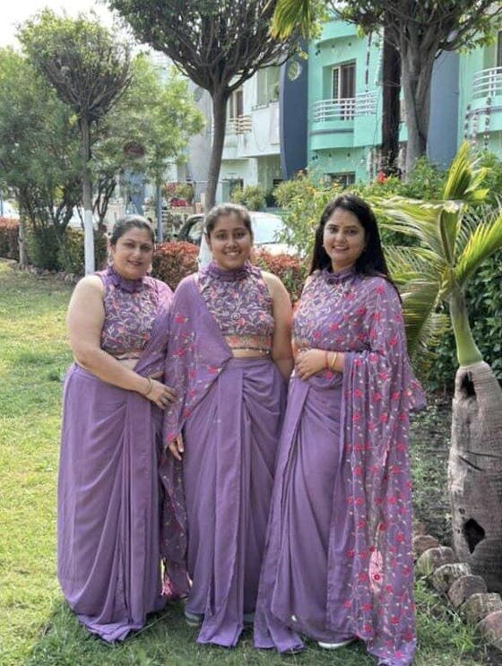 Ready to wear party wear Designer sarong  draped Saree