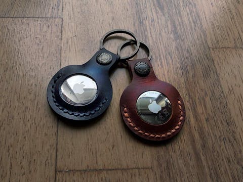 Deri AirTag Kılıfı Anahtarlık