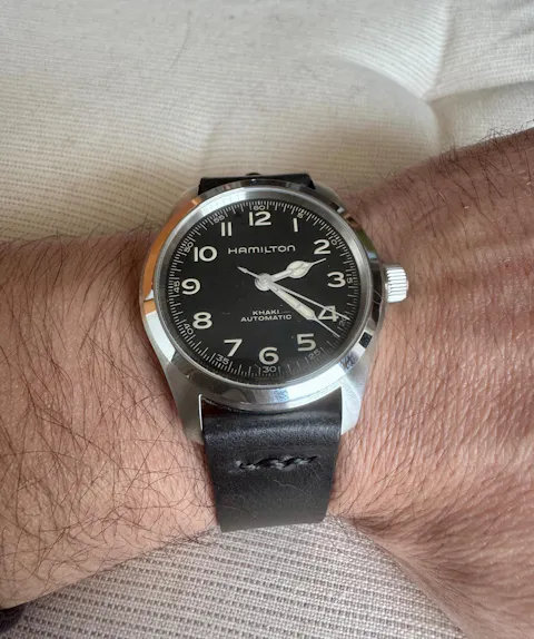 Tek Kat Deri Saat Kordonu - Siyah