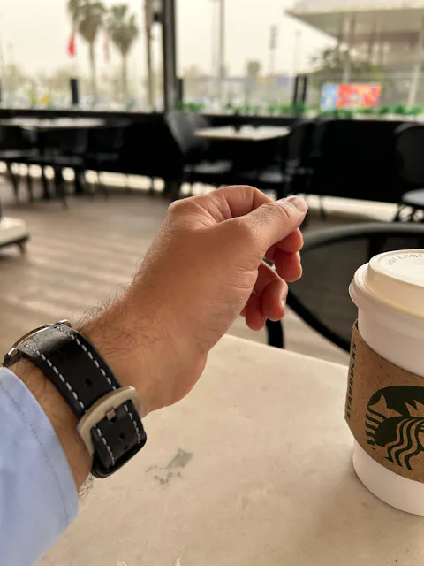 Pueblo Çift Katlı Deri Saat Kayışı - Space Blue