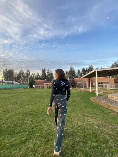 PANTALON RECTO COTELE MYCENA VERDE BOTELLA