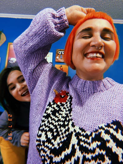 SWEATER GALLINA GRIS AZULADO