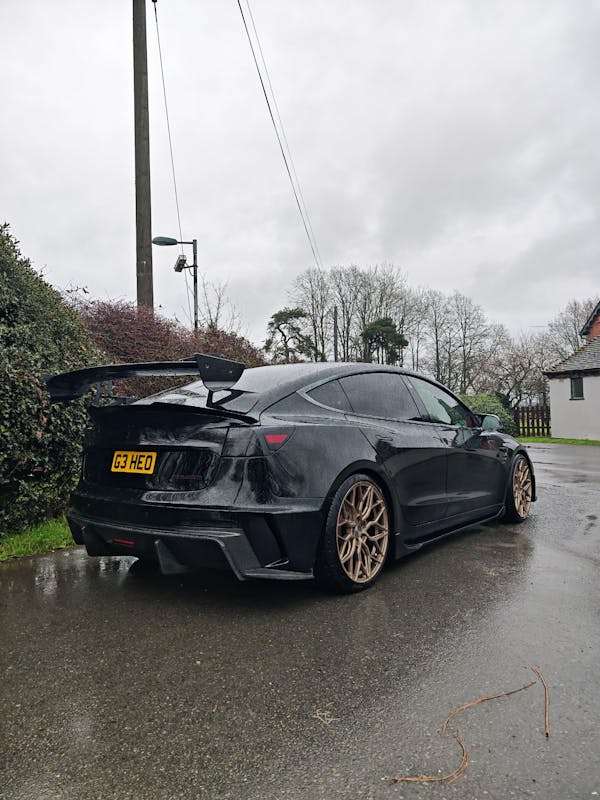 Robot Craftsman Tesla Model 3 “HACKER” Rear Bumper & Diffuser  (2017–2023 pre-facelift)