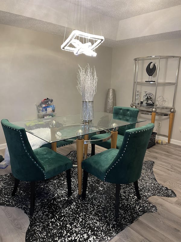 Metallic Silver on Black Cowhide Rug