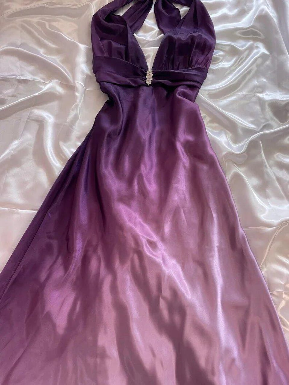 Unique Purple V-Neck Mermaid Long Prom Dress Ideas, Evening Party Dresses, OLP1487