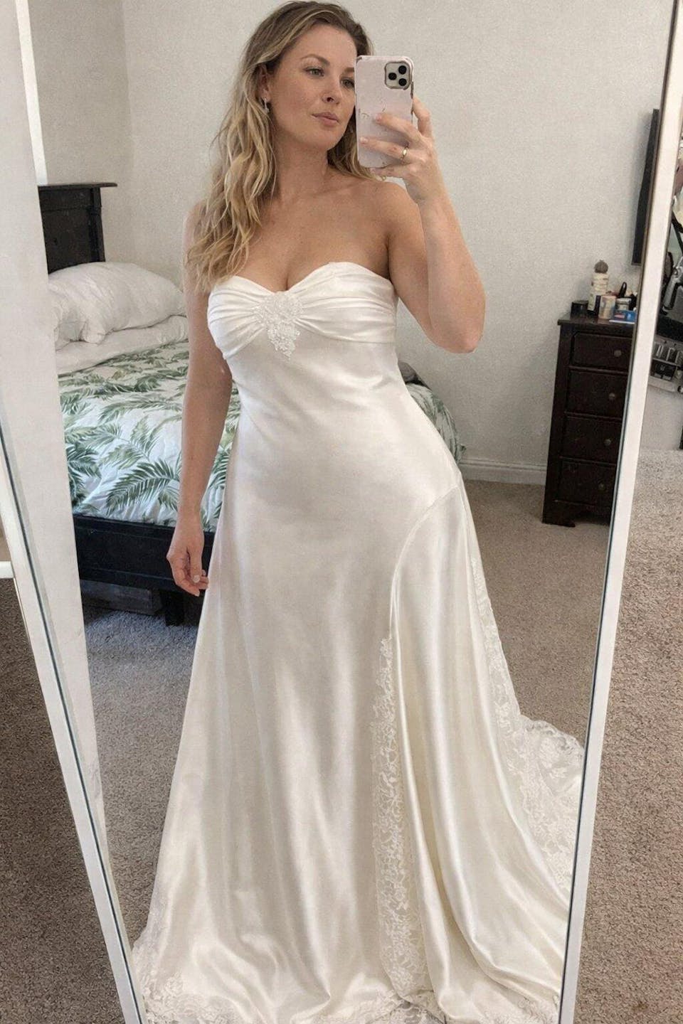 Elegant White Sweetheart Mermaid Long Prom Dress Ideas, Evening Party Dresses, OLP1653