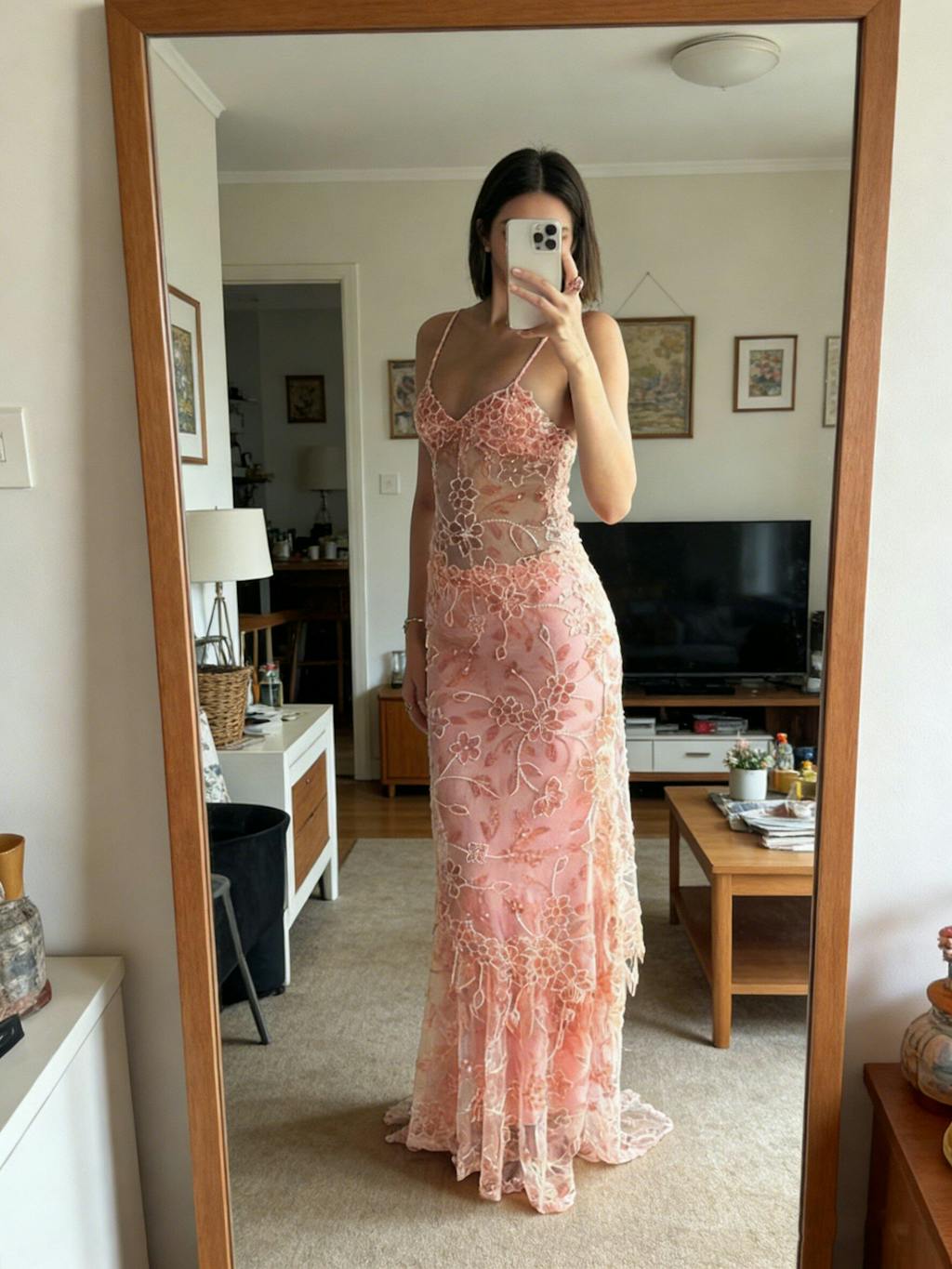 Elegant Spaghetti Strap Sleeveless Mermaid Tulle Long Prom Dresses Online, OL495