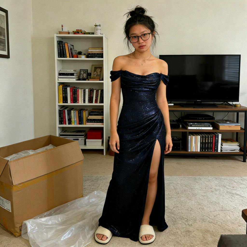 Classy Navy Blue Sequin Prom Dress Off the Shoulder Ruched Sparkly Mermaid Gown,OLP1847