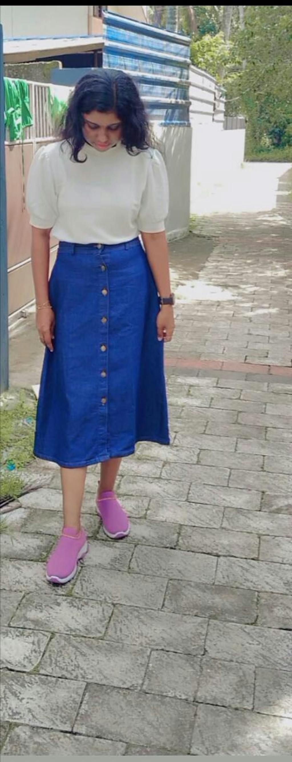 Dark Blue Denim Skirt Only – ROO CLOTHING