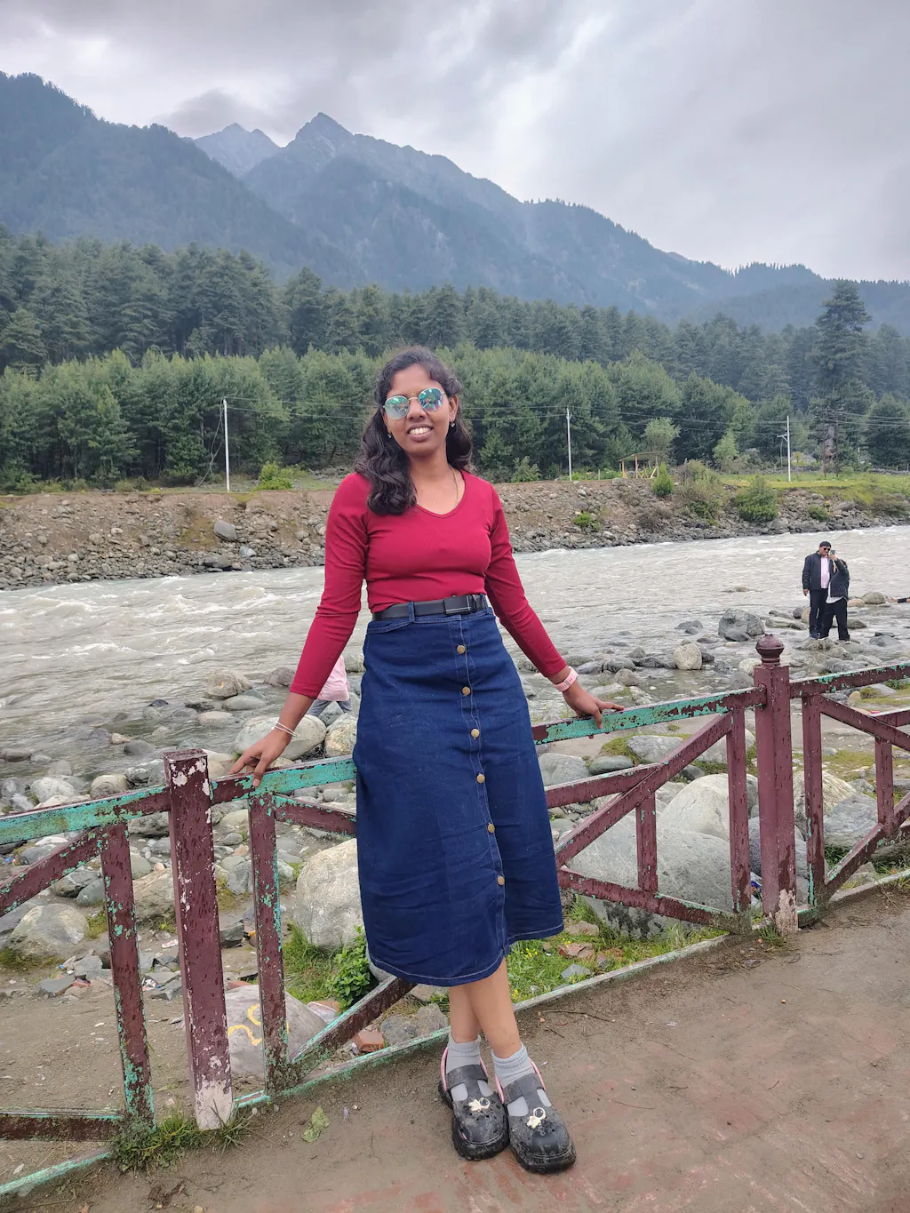 Dark Blue Denim Skirt Only