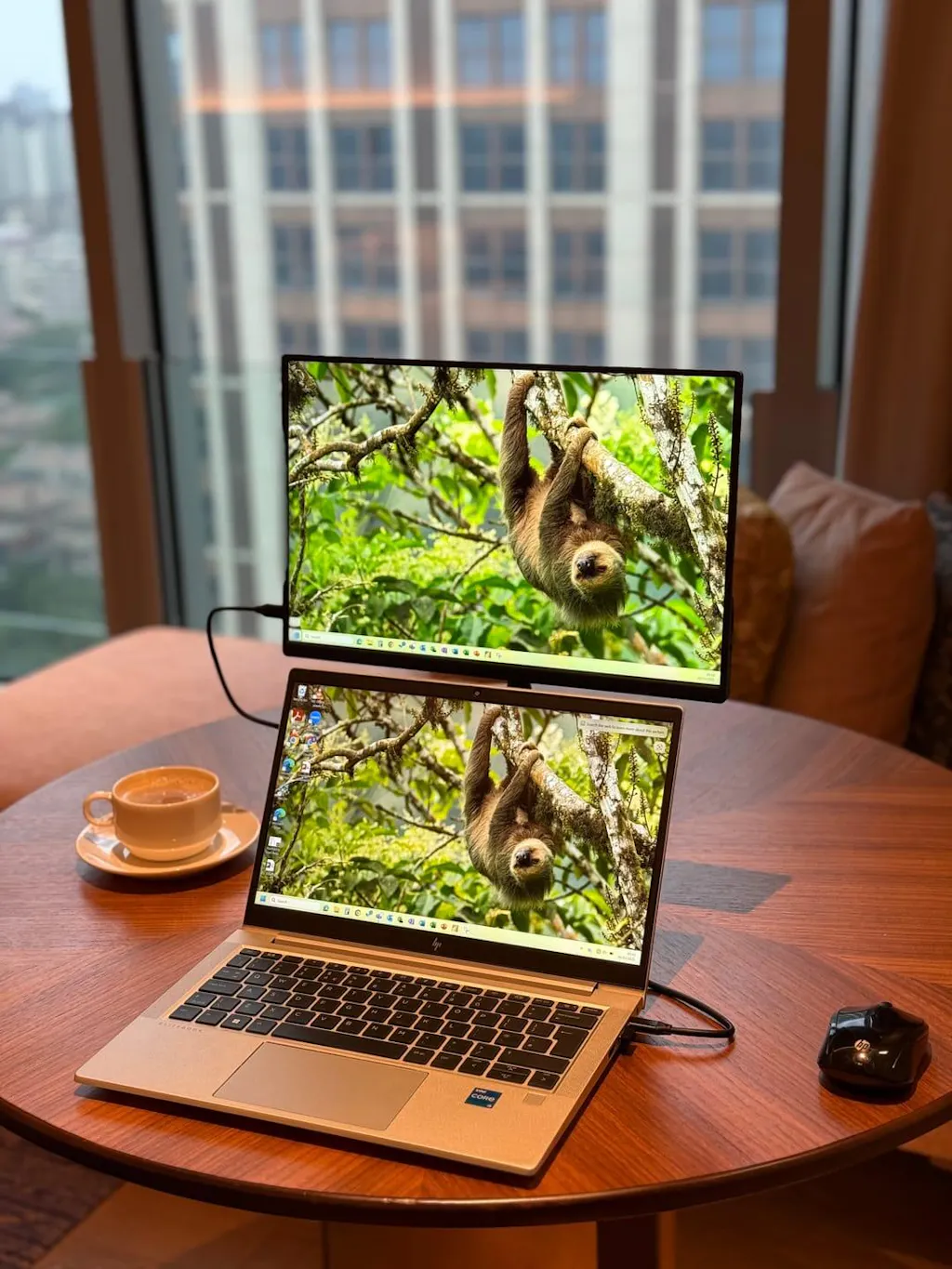16” tragbarer Monitor + Ständer