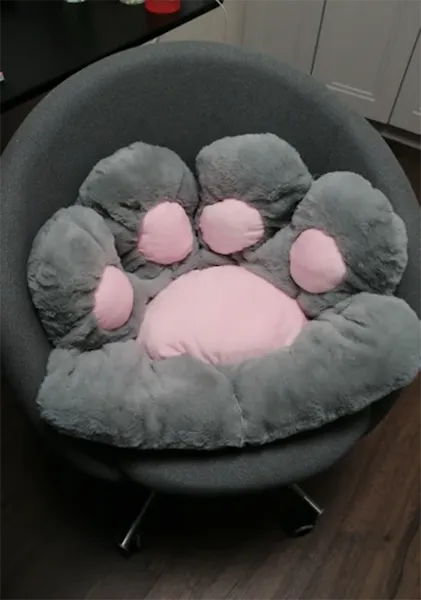 Kawaii Cat Paw Seat Cushion - Shop Online on roomtery