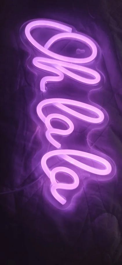 Oh La La LED Wall Neon Sign - Shop Online on roomtery