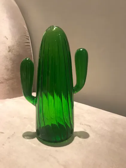 Cactus Shaped Glass Vase - Shop Online on roomtery