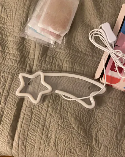 Shooting Star LED Wall Neon Sign - Shop Online on roomtery