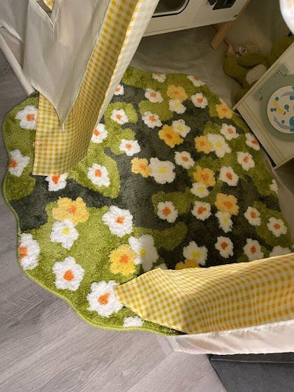 RIDE SAGE 花柄 JOI-04 RP HYDRANGEA SAGE | Loloi Rugs