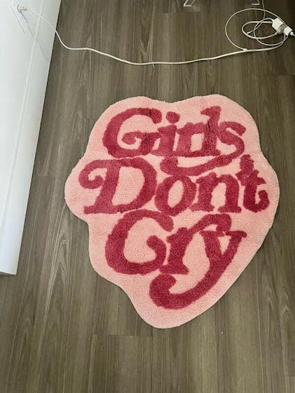 Girls Don't Cry Accent Rug - Shop Online on roomtery