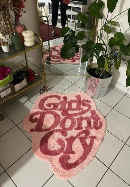 Girls Don't Cry Accent Rug - Shop Online on roomtery