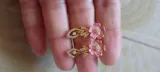 Sweet Blossom 925 Silver Earring with Pink Enamel