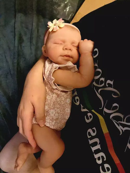 Bambola reborn realistica addormentata Quintina da 19 pollici-Pasacle