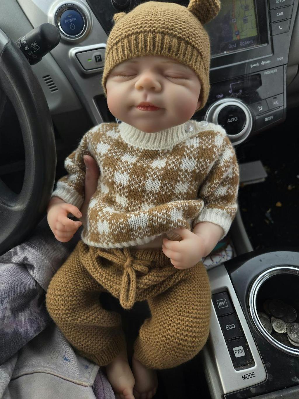 Bambola Reborn Pascale da 48 cm con corpo morbido e addormentato