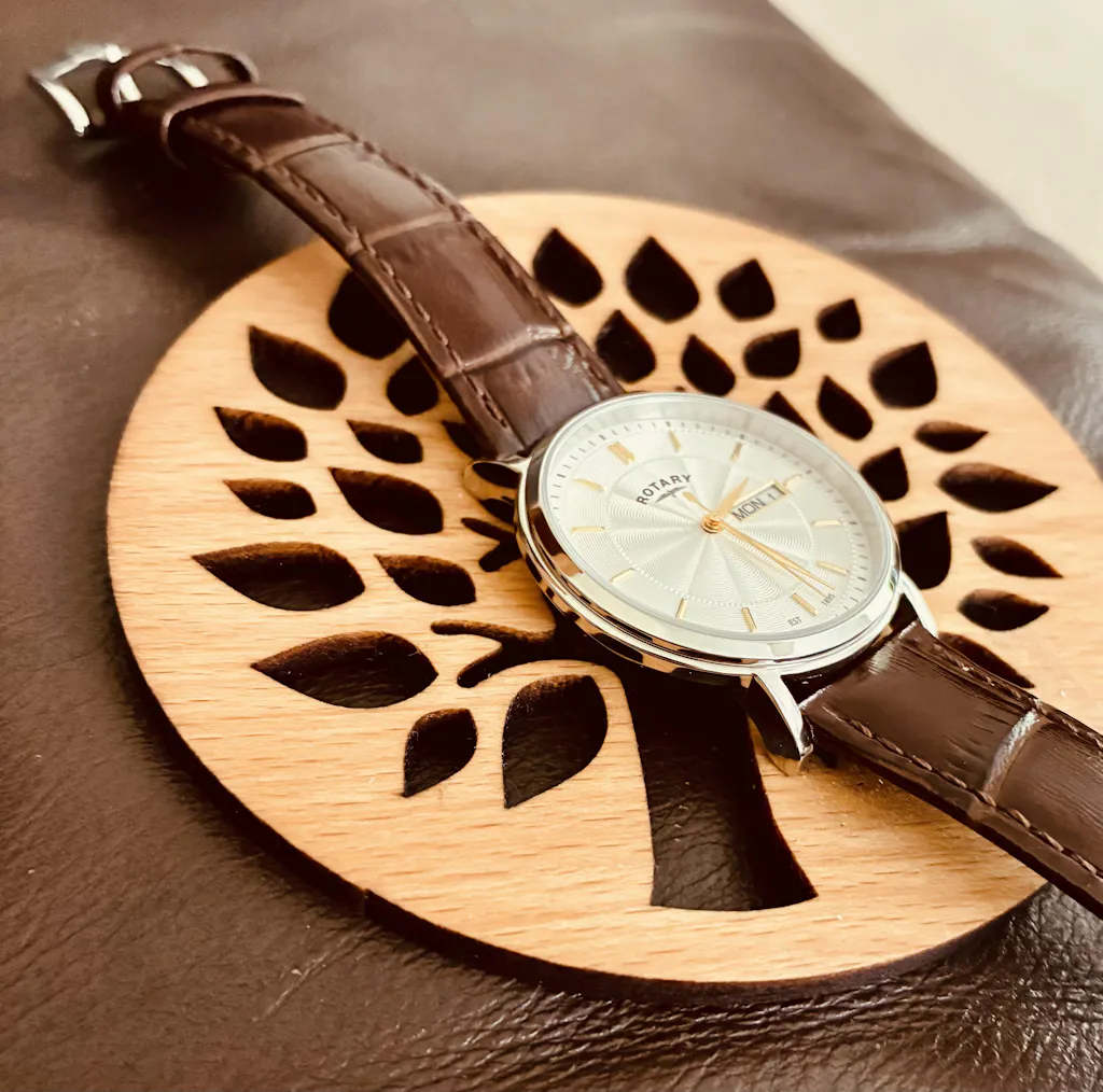 Rotary Heritage Silver Guilloché Dial Watch - GS05420/02