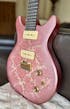 Silver Backed Pink Paisley Paper Guitar Body Decal - 690x480mm