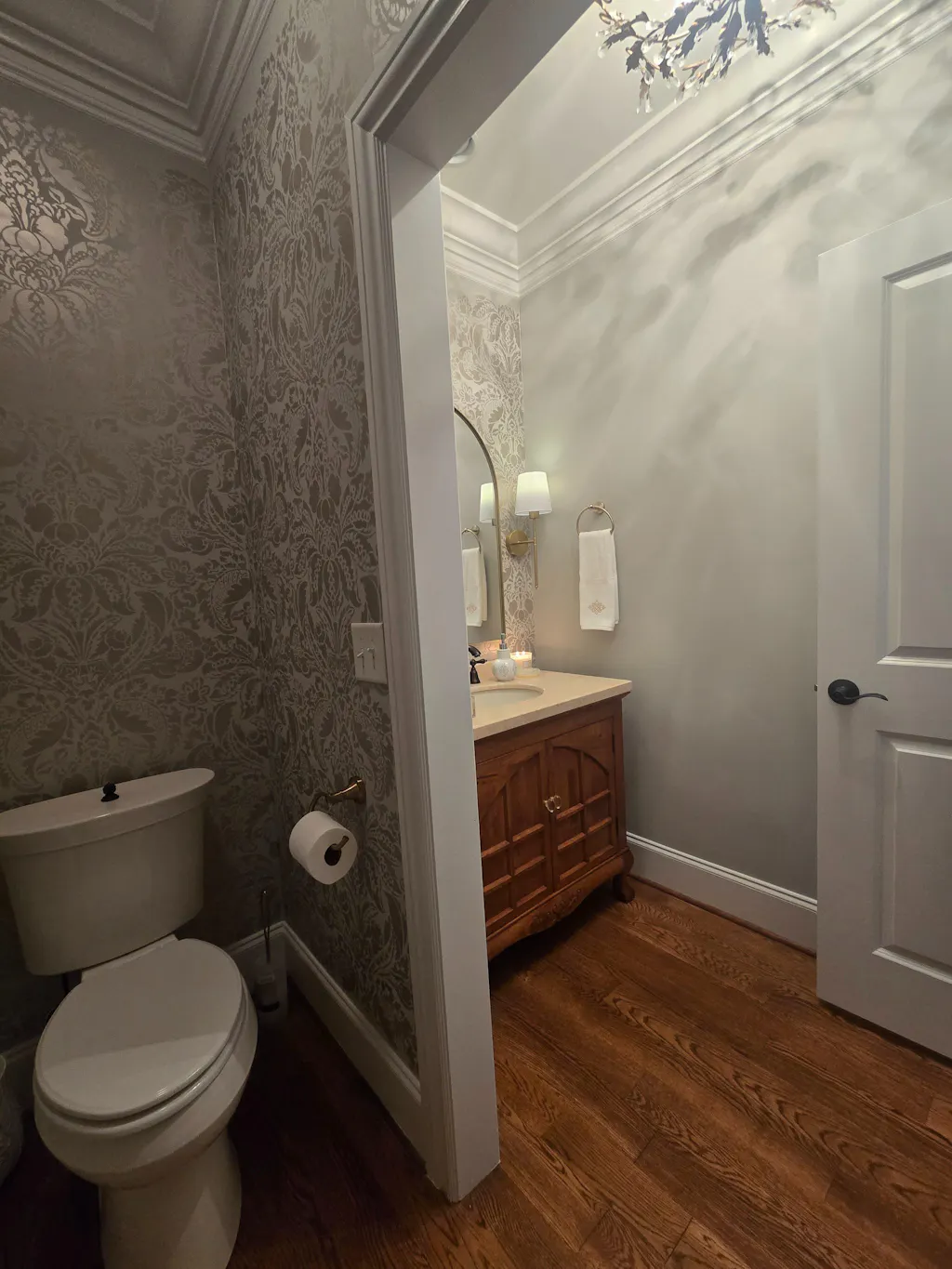 Amazing Damask Wall Stencil in Large Scale-Feature Wall Stenciling