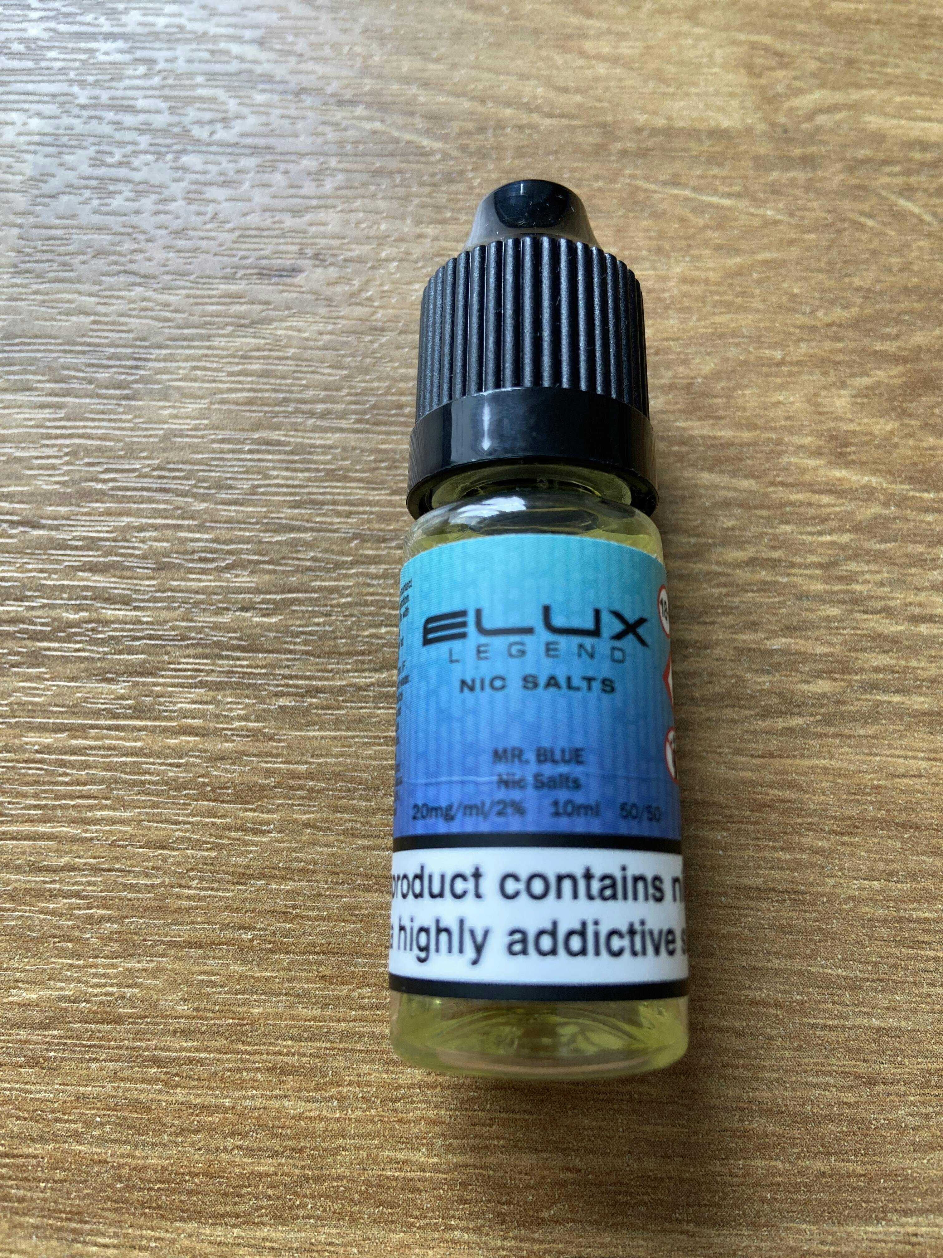 Mr Blue Elux Legend Nic Salts by Eluxtech Mr Blue Elux Legend Nic Salts by Eluxtech