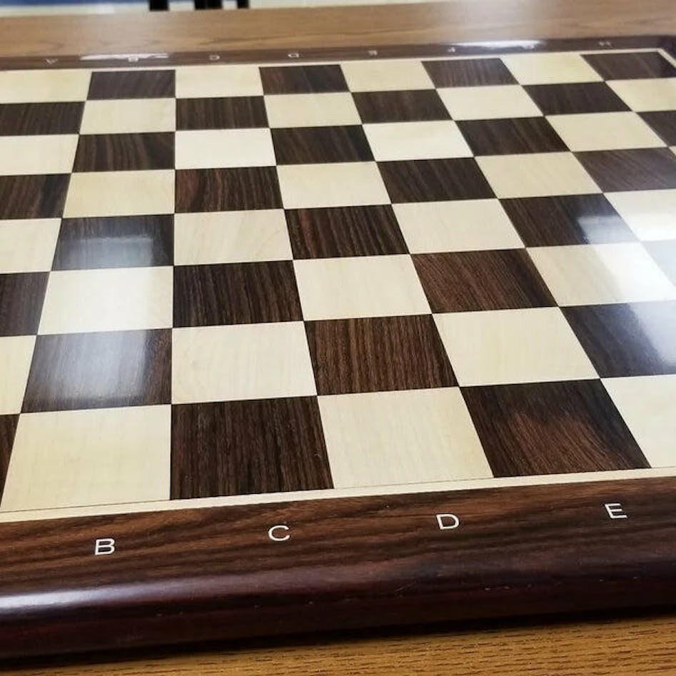 19x19 Maple&Sapele Inlaid Wood Chess Board w/51mm Square. Flat Chess Game  Board